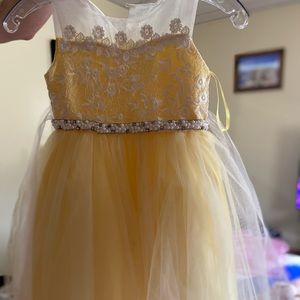 Yellow And White Flower Dress